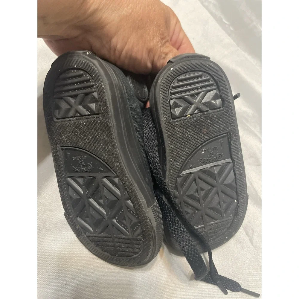 Converse All Star Infant Toddler Shoes Size 4 Black High Top Shoes